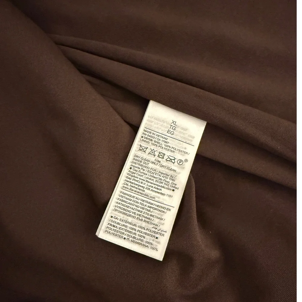 Banana Republic Sequined Evening Gown Dress Womens XL (16-18) Brown Wedding Prom